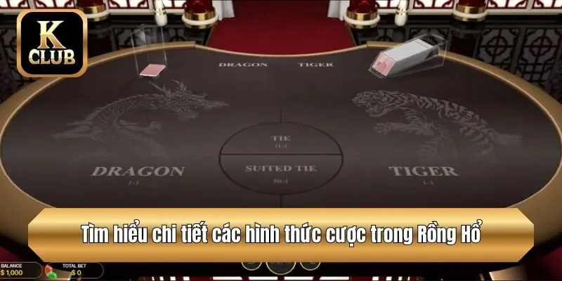 Tìm hiểu chi tiết các hình thức cược trong Rồng Hổ